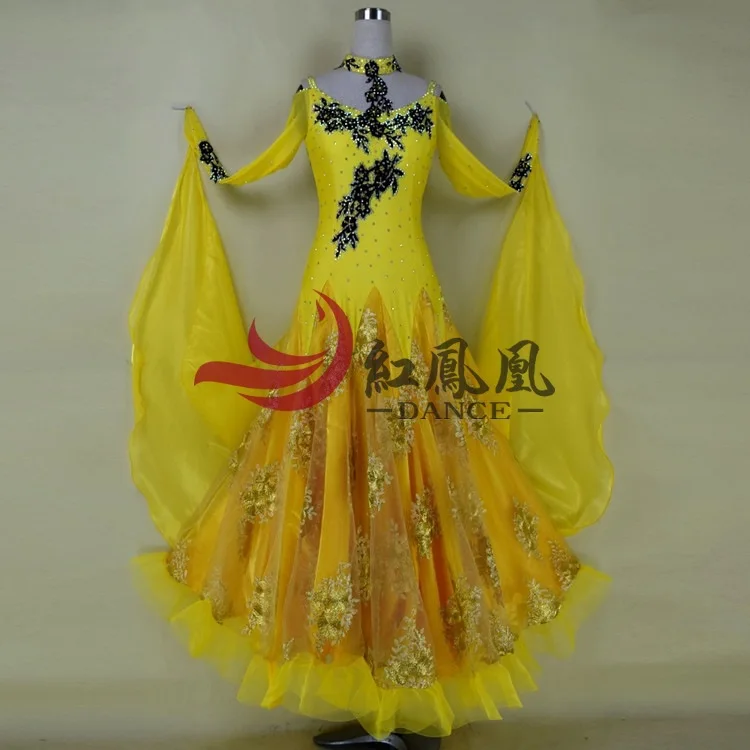 

High-end International Standard Ballroom Smooth Dance Competition Dress, /Ballroom Standard Tango Waltz Dance Dress