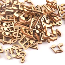 14x15mm Della Miscela Nota Ornamenti In Legno Scrapbooking Carft Per Fatti A Mano Accessori Per La Casa FAI DA TE Decorazione Della Casa In Legno 50pcs m1712x