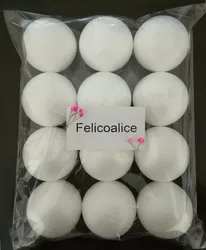 1/1.5/2/3/4/7/8/9/10/12/15/18/20/30cm White Modelling Foam Ball Polystyrene Styrofoam Craft Painted Balls Christmas Decoration