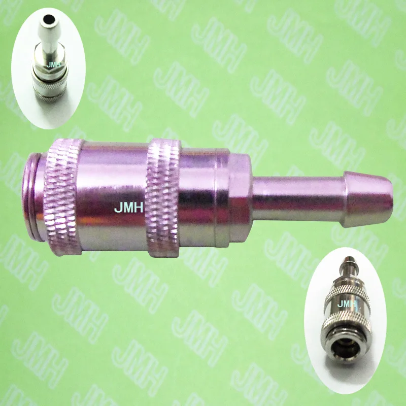 Circular push pull connector Use for NIBP cuff air hose the metal female bayonet connector,Self-Joint locking spring connector.