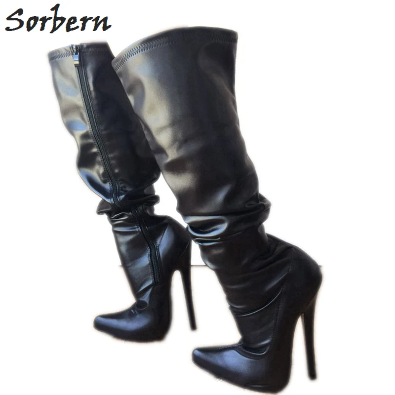 

Sorbern 18Cm Stiletto Over The Knee Boots Women Custom Med Thigh High Boots For Plus Size Women Autumn Size 11 Women Shoes