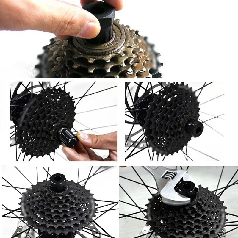 24mm Bike Bicycle Cassette Flywheel Freewheel Lockring Remover Removal Repair Tool For Bike Bicycle Black