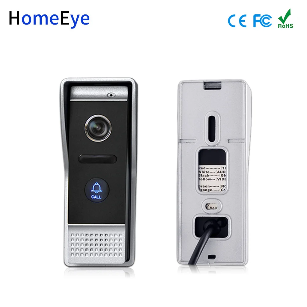 HomeEye 720P AHD Video Door Phone Video Intercom Home Access Control System Motion Detection Multi-languages OSD Menu UnlockDoor