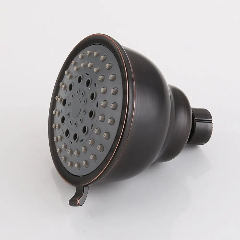 Oil Rubbed Bronze bathrrom Five functions  4-Inch Fixed Mount Ergonomic Rotating ABS Plastic Shower head top sprayer