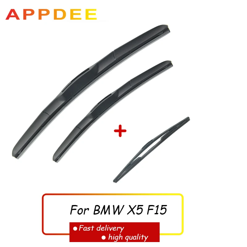 APPDEE Wiper Front & Rear Wiper Blades Set For BMW X5 F15 2013 - 2018 2017 2016 Windshield Windscreen Window 24