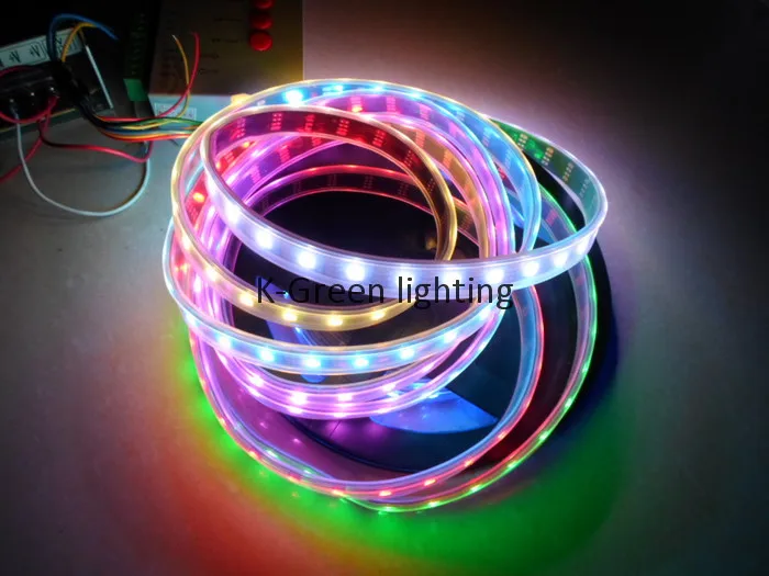 

5mX APA102 individual addressable 5050 rgb LED digital strip 72leds/m 72Pixel/m white PCB IP30/IP65/IP67