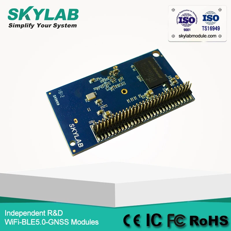 

Модуль SKYLAB IEEE 802.11b/g/n, 2x2 MIMO QCA9531, 300 Мбит/с, 4LAN и 1WAN порт, GPIO AP, IOT