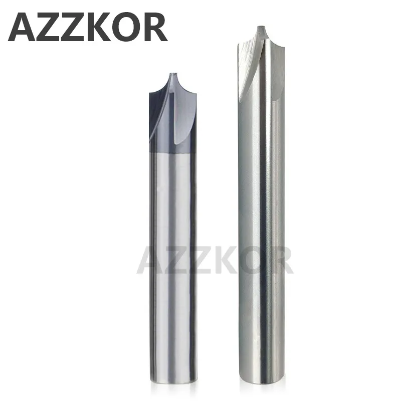 Azzkor-タングステン鋼フライス工具,アルミニウム,4ブレード,凸型合金コーティング,トップスチール,卸売り,hrc55