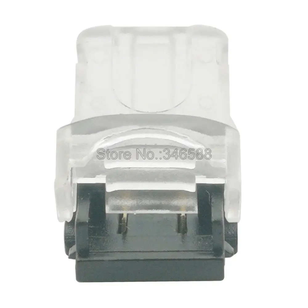 10pcs 2Pin 10mm IP65 Waterproof LED Strip to Wire Connector PCB to Power for 10mm Single Color SMD 5050 5630 LED Tape Connection