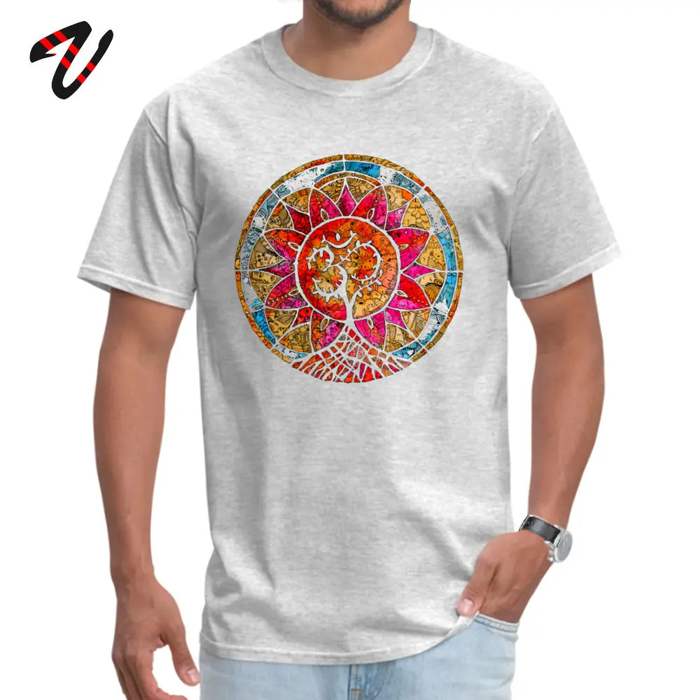 T Shirt Tree of Life Mandala Tee Shirts Summer Latest Camisa New Zealand 100% Jack Russell Terrier O-neck Men T-Shirt Camisa