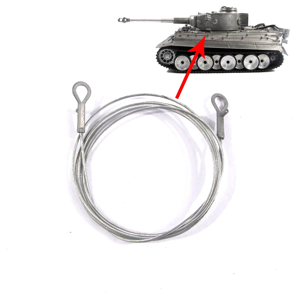 Mato 3818-1 Tank RC Part Tiger 1 Side Metal Towing Cable For 1/16 1:16 RC Germany Tiger 1 Tank