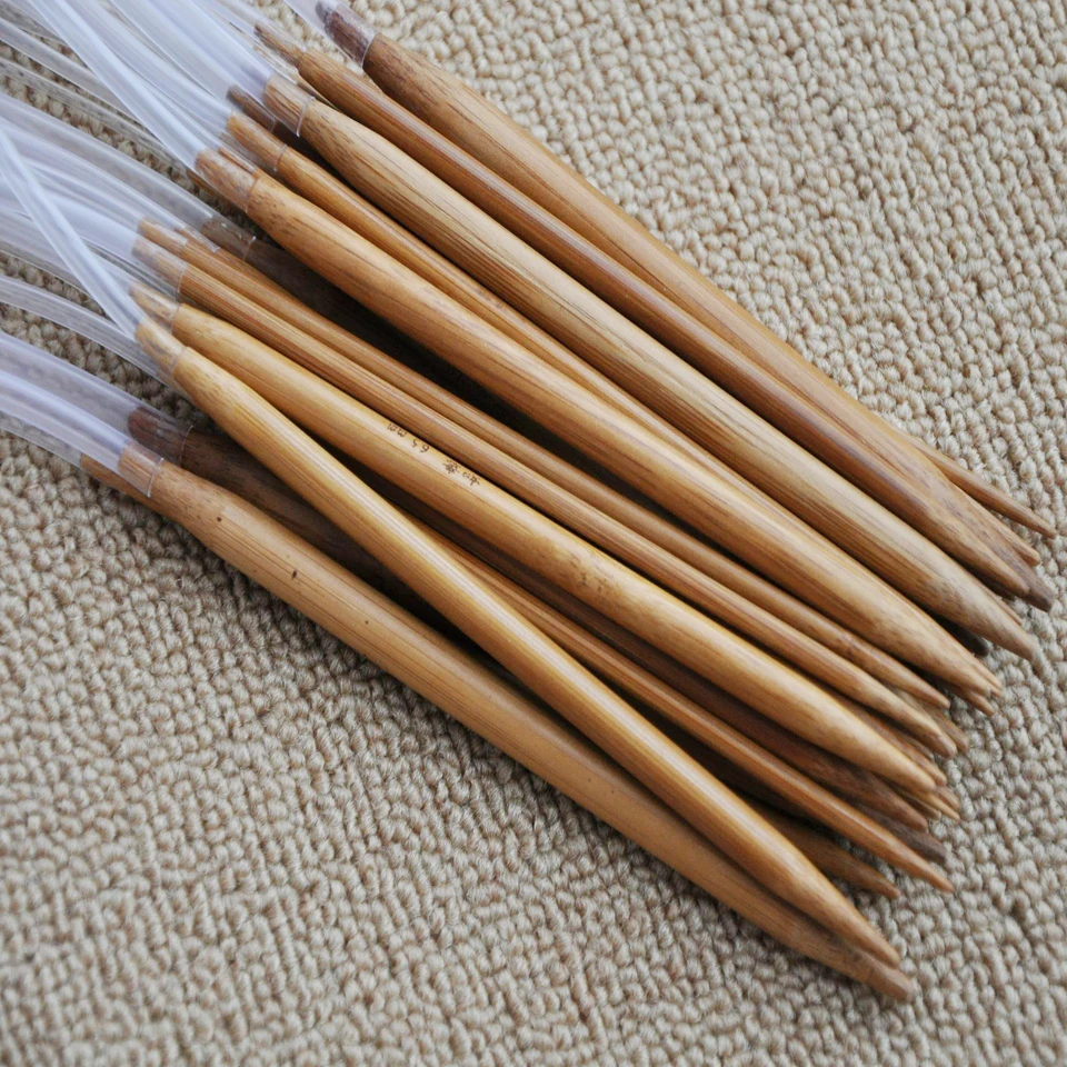 18Pairs SET 2mm-10mm 60cm long 23 inch Circular carbonized Bamboo han knitting Needles smooth finish craft DIY accessories tool