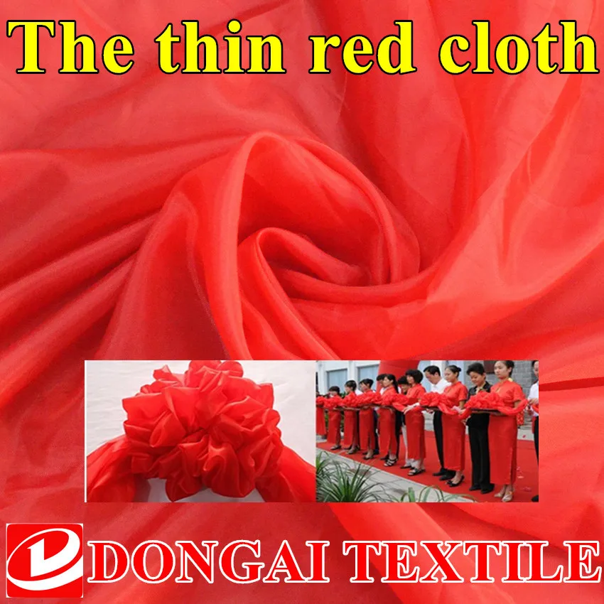 1*1.5m Polyester  Thin And Lightred Red Taffeta Fabric Textile Flags material