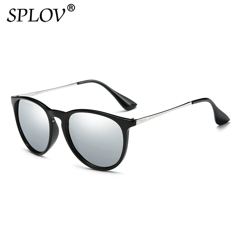 SPLOV-클래식 고양이 눈 편광 선글라스, 빈티지 미러 선글라스, UV400, 브랜드 디자인, 여성 선글라스