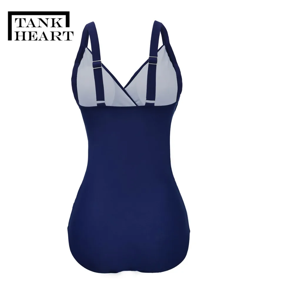 Tank Heart push up Trikini One-Piece Suits Monokini Plus Size Swimwear Women Mesh Sexy Swimsuit One Piece Badpak Swim Suit XXXL