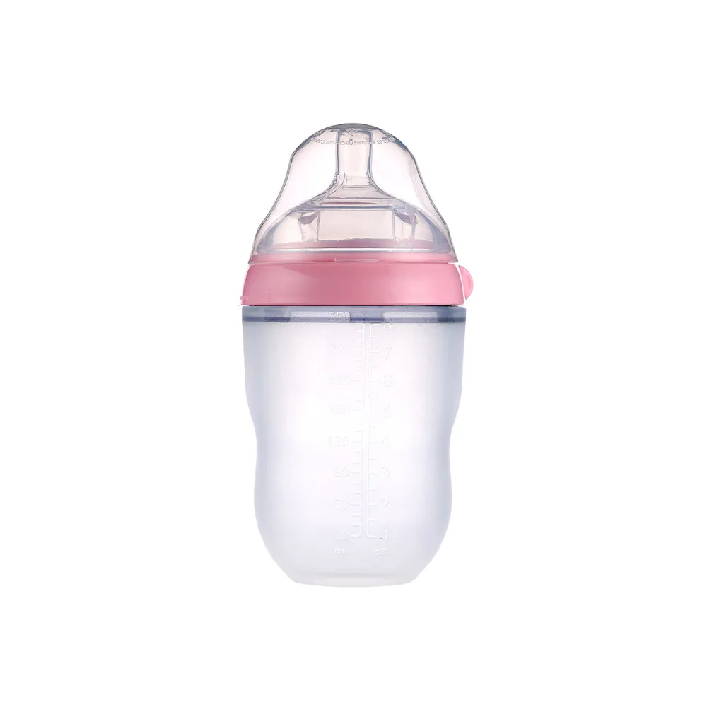 BPA Free 100% Food Grade manufacturers 16oz smart hands free baby silicone milk feeding baby bottle