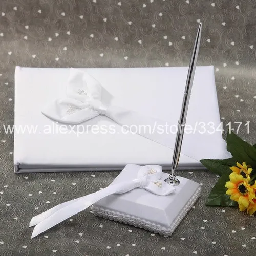 Free Shipping Calla Lily Wedding Wedding Guestbook and Pen Set 1042