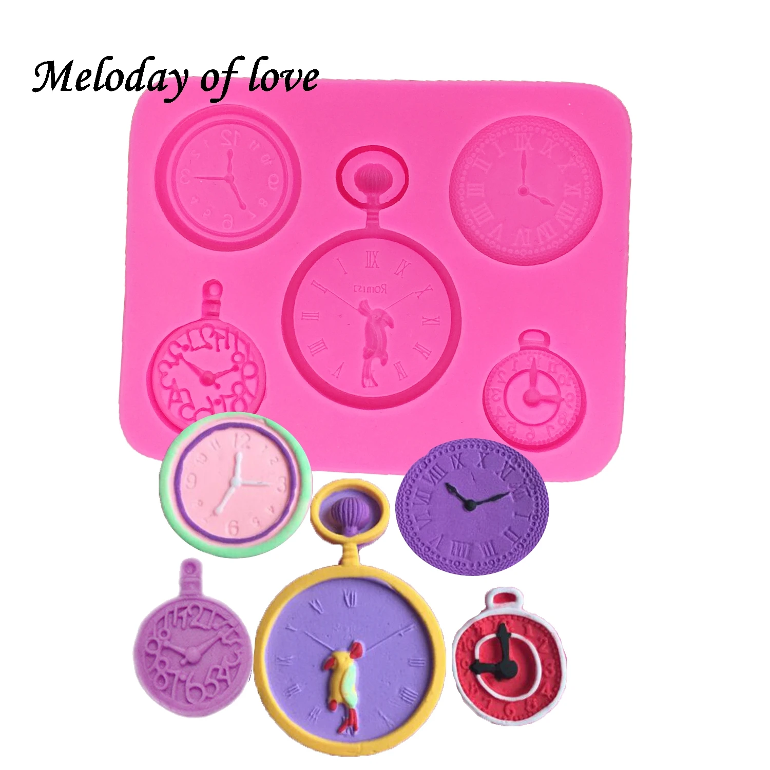 Watches sugar cake silicone mold chocolate crafts gadgets dessert decorating tools DIY pastry Flexible baking molds T1317