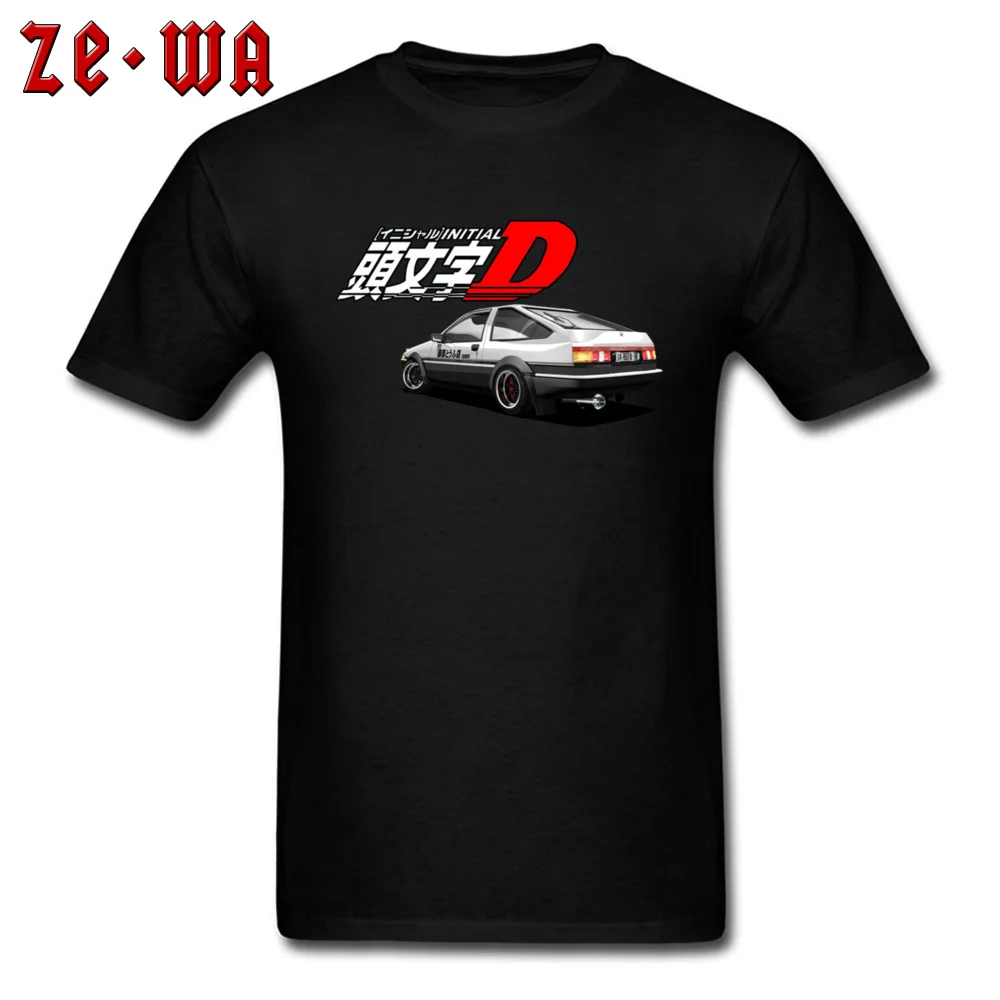 Newest Initial D AE86 Thunder Tshirt Corvette Car Styling Auto Cars Funny T Shirts Japanese Anime Comic Fashion Streetwear