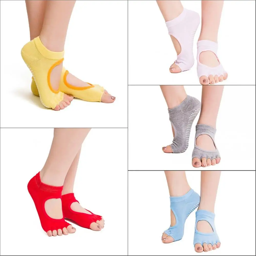 1 Paar Mode Open Toe Boots socken Baumwolle atmungsaktive Damen Socken unsichtbare Hausschuhe Silikon rutsch feste Socken flache Mund Socken