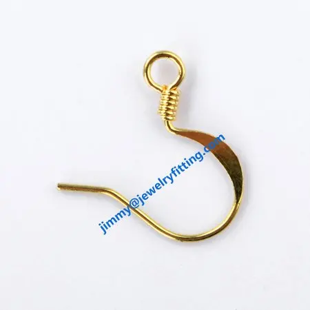 

Earring hook kidney earwire with beads fashion earring findings whole sale price color can be plated else