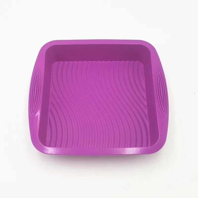 Square Shape 26.5*24.5*5cm Large Silicone Baking Cake Mold DIY Toast Bread Pans Cake Dishes Tray ZA5882