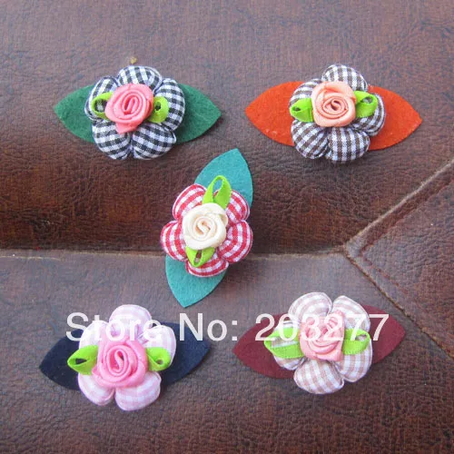 Newest 3CM Felt flowers with butterfly pins suit lapel pin for men 24pcs/lot  Free shipping