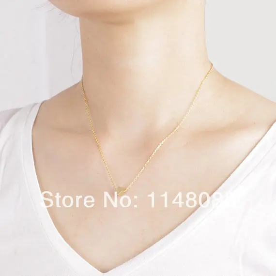 New Fashion hotting sale high quality  Gold unique personalized Little Cube pendant Necklace for anyone