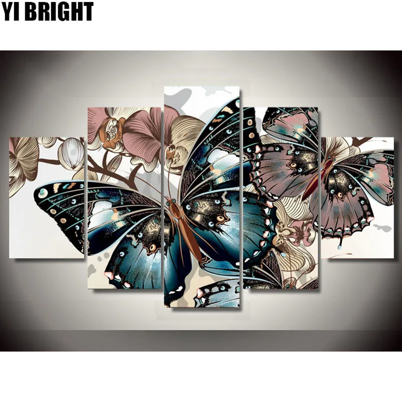 

5d diy Diamond embroidery colorful butterfly diamond painting Cross Stitch full drill Rhinestone mosaic Multi-picture