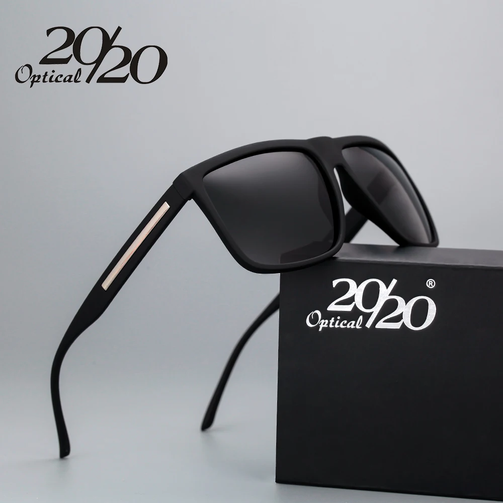 20/20 Brand Fashion Black Sunglasses Men Polarized Driving Sun Glasses Fashion Male Oculos Gafas Eyewear PL207