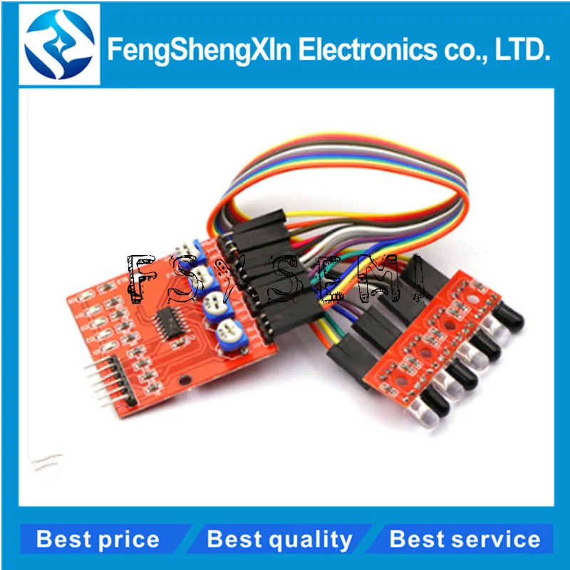 Picture 3: 1pcs Four Way 4 Channel Infrared Detector Tracing Transmission Line Obstacle Avoidance Sensor Module for arduino robot Diy kit