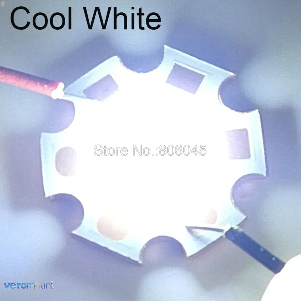 High Power LED Emitter, Cool White, Branco Neutro, Warm White, 6V, 12V, 16mm, 20mm, Copper PCB, Original, XHP50, XHP50.2, XHP70, XHP70.2