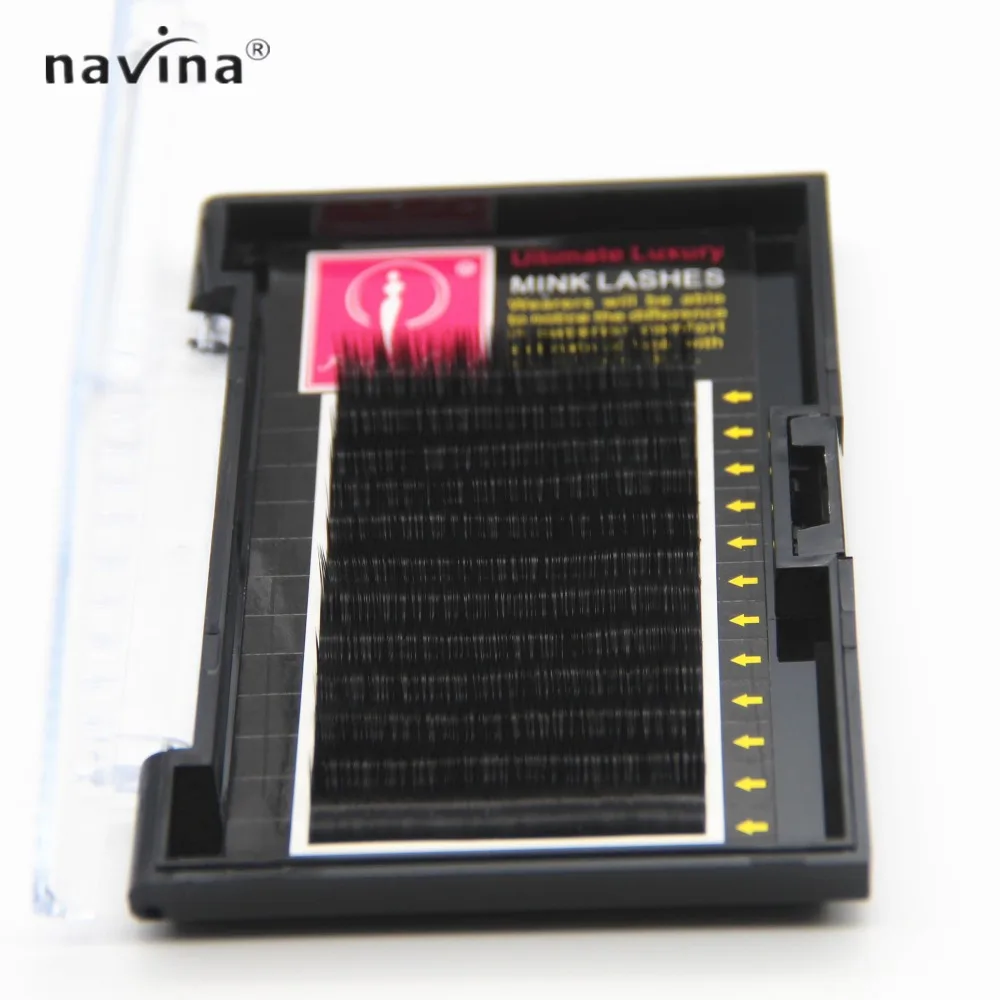 Navina Ultimate Luxury False Eyelash Extensions Mink Lashes Black Material JBCD Curl 0.07/0.12/0.15 Fake Eyelash