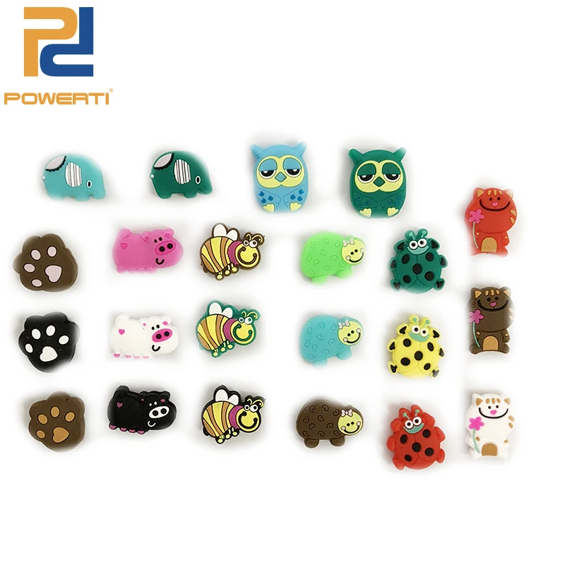 POWERTI 10pcs/lot New Arrival Animal Tennis Vibration Dampener Absorbed Sports Cute Tennis Dampener