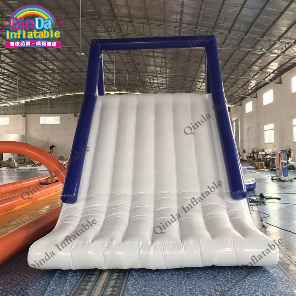 Commercial Used Inflatable Blow Up Water Slide, 5x2.5x4m Inflatable Floating Water Slide For Sea