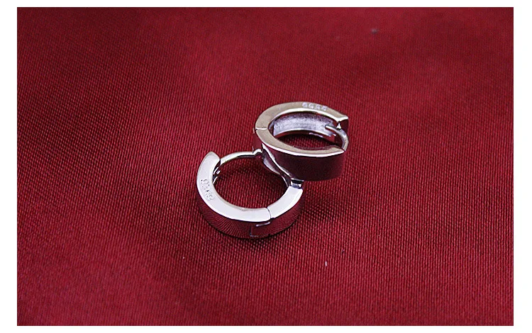 XIYANIKE Silver Color  Smooth Men And Women Models Silver Earring For Women Earring Sterling-silver-jewelry Brinco VES6390