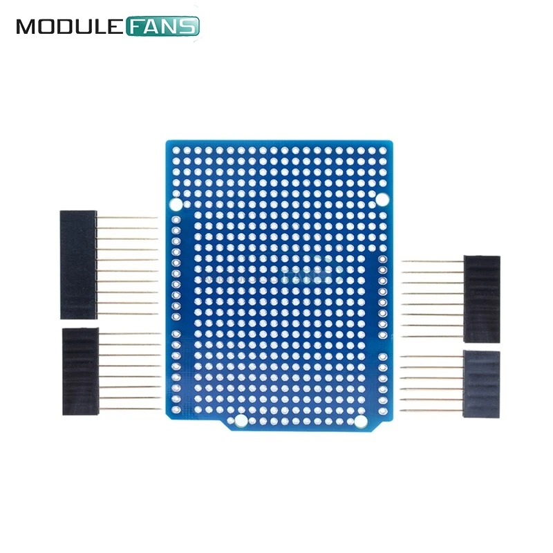 Prototype PCB Board For Arduino  R3 ATMEGA328P Shield Board Breadboard Protoshield DIY FR-4 2.54mm 2mm Pitch Hole One