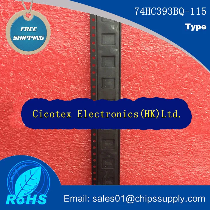 10pcs/lot 74HC393BQ  IC DUAL 4BIT BINAR RIPP 14DHVQFN