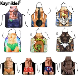 10 Colors Cooking Funny Sexy Kitchen Aprons Party Dinner Baking Supplies Digital Tablier Printed Cleaning CWQ035