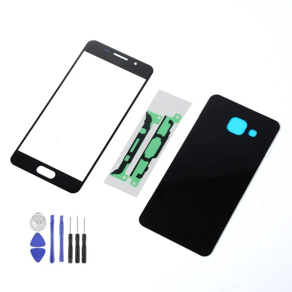 For Samsung A3 2016 A310 A310F Housing Back Glass Battery Cover+LCD Display Touch Screen Sensor Digitizer Glass+Adhesive+Tools