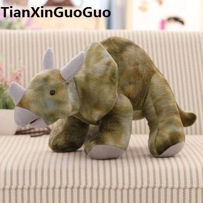 

about 50cm cartoon dinosaur plush toy triceratops soft doll throw pillow toy birthday gift s0925