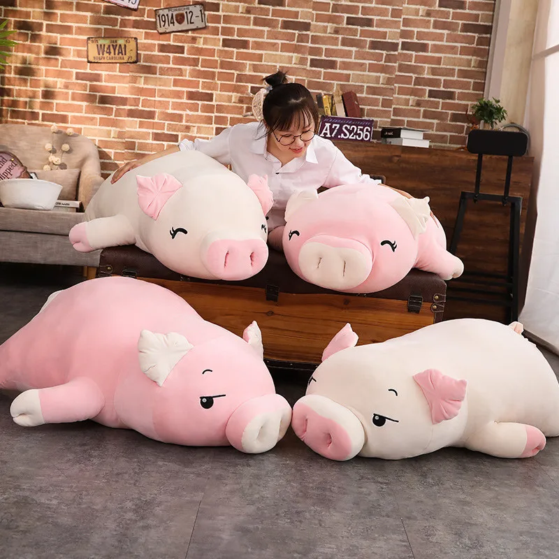 1pc 40-70CM Soft Down Cotton Cute Pig Plush Doll Stuffed Lovely Pink Piggy Doll Baby Software Pillow Gift for Girlfriend