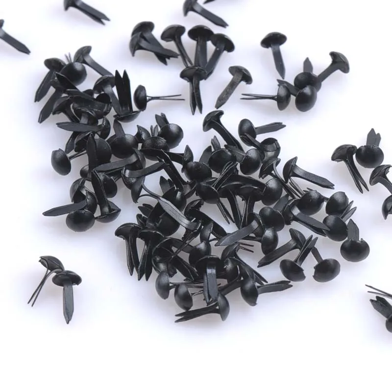 300pcs 5x10mm Mixed Round Metal Brad Studs Spikes Scrapbooking Embellishment Fastener Brads For Shoes Decoration CP0639