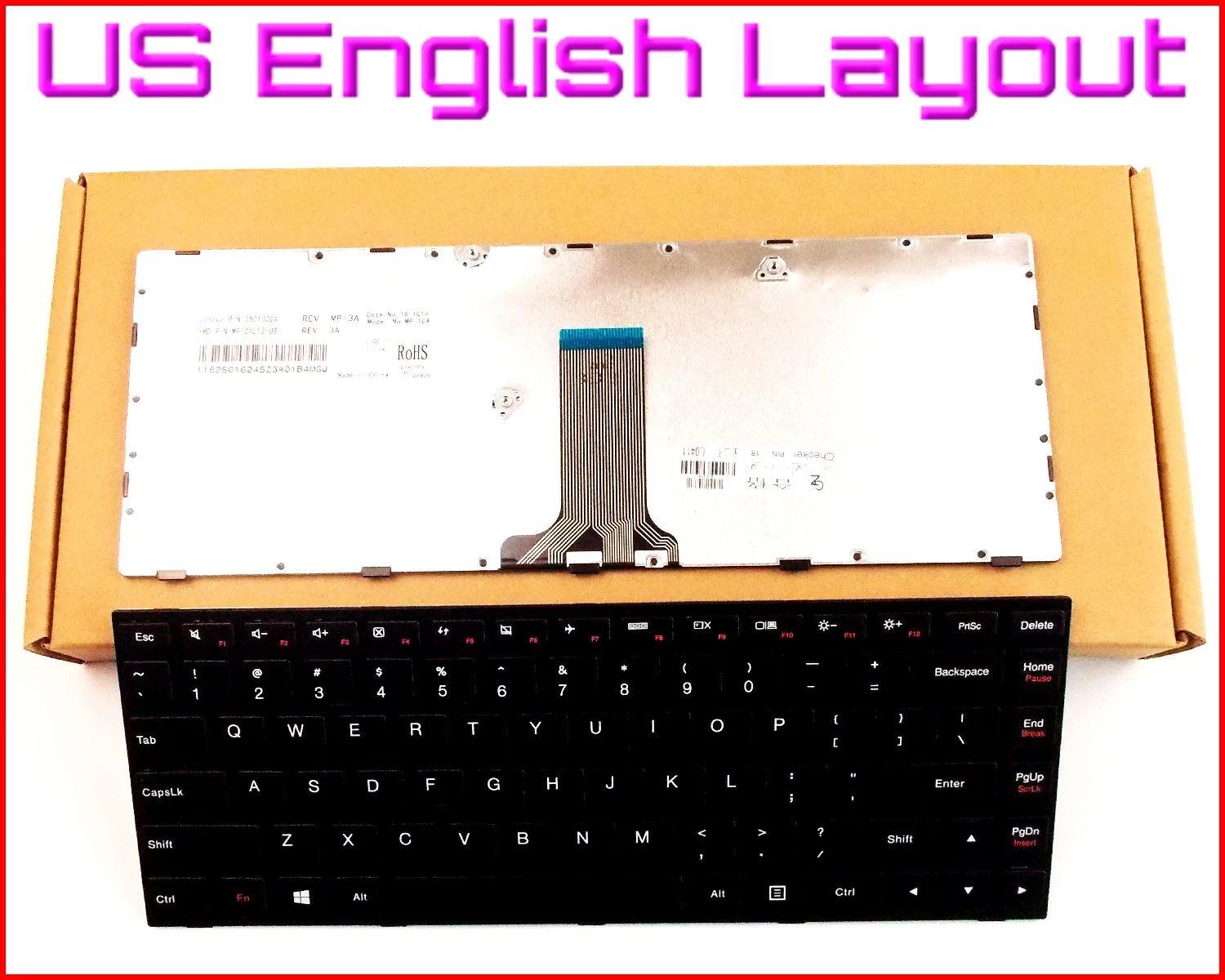 New US English Layout Keyboard for Lenovo G40 G40-45 G40-70A G40-30 G40-70 G40-75 G40-80 G40-70M Z40-70 Laptop