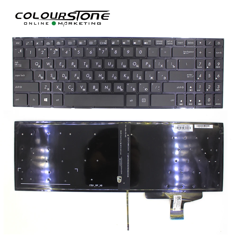 

Новое поступление, русская клавиатура M580 для ASUS N580, черная клавиатура для ноутбука без рамки