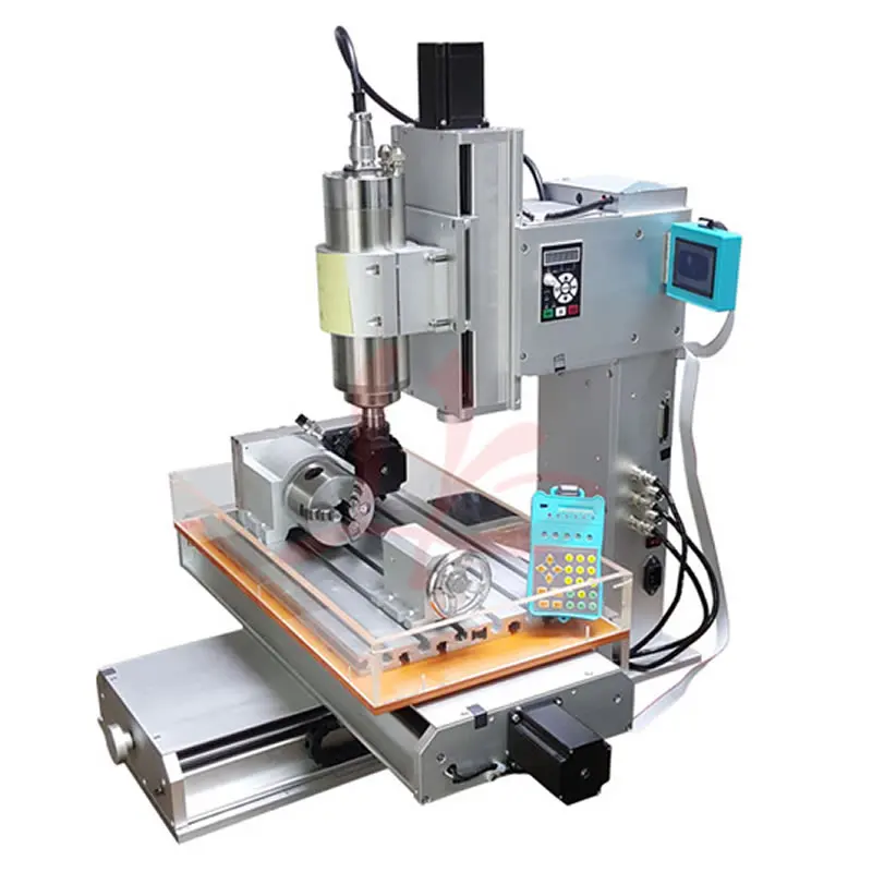 4 Axis Vertical CNC Router 3040 1500W 2200W Table Column 1.5KW 2.2KW CNC Milling Engraving Machine