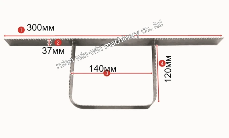 

NUMBER 3 size is 130mm and 150mm machine spare parts knife 2pcs for rolling bag making machine