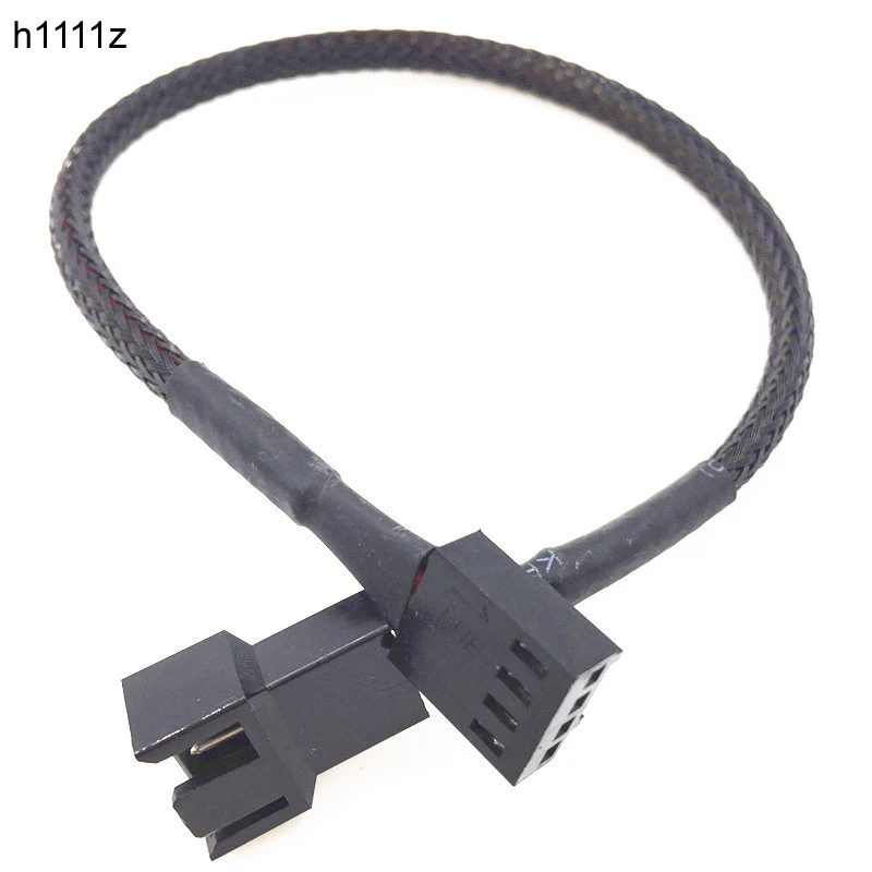 

NEW Motherboard 4Pin PWM Fan Connector Computer Case Extension Power Cable for CPU Computer Case Fan Power Extension Cable Black