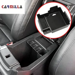 Carmilla Armrest Storage Box for Ford Explorer 2011-2017 2018 Center Console Bin Glove Tray Holder Case 2012 2013 2014 2015 2016