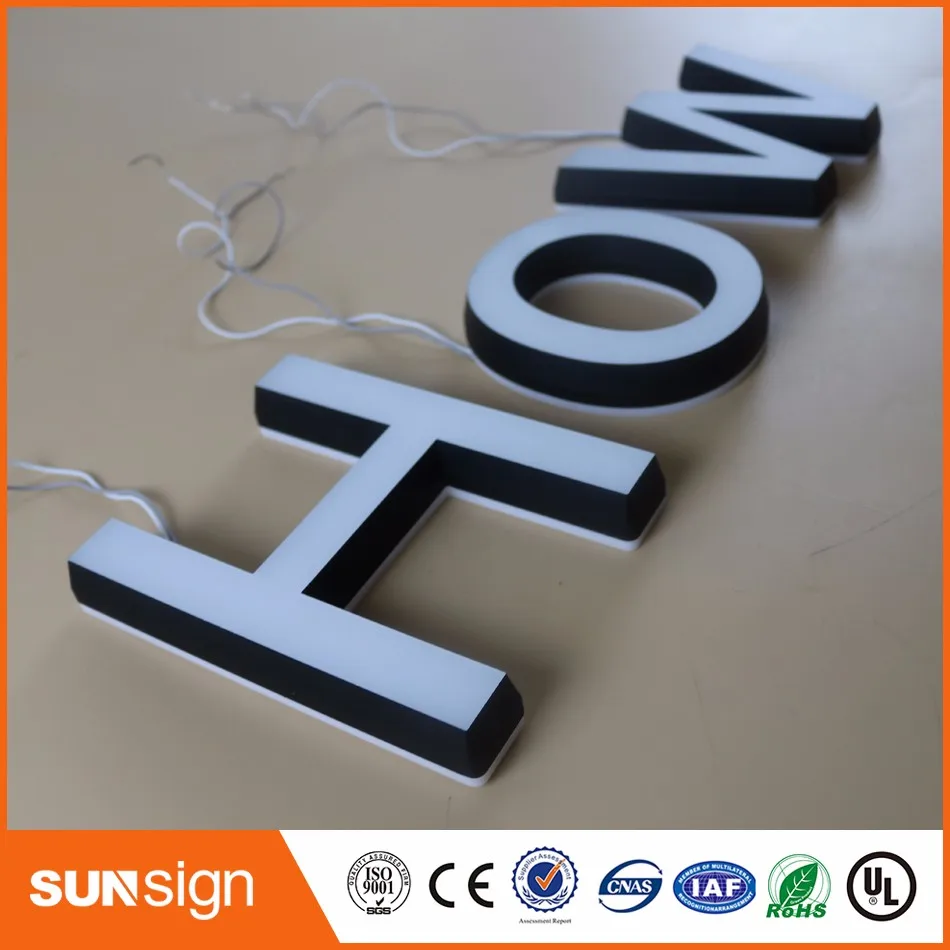 Factory Outlet Outdoor Front Verlichte Acryl Letters/Borden